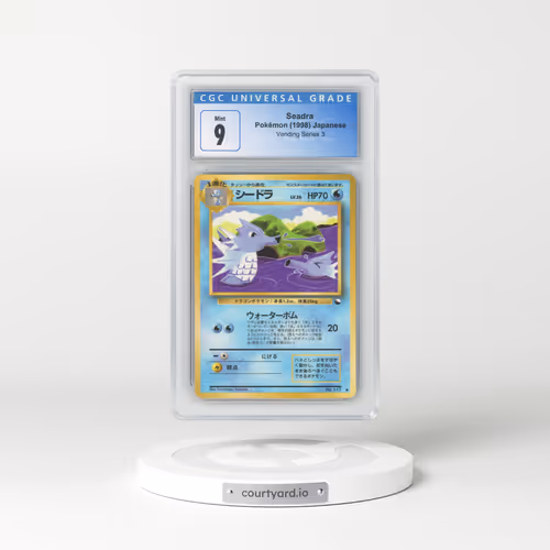 1998 Vending Series 3 (Pokeball Symbol. Glossy) Seadra (CGC 9 MINT)