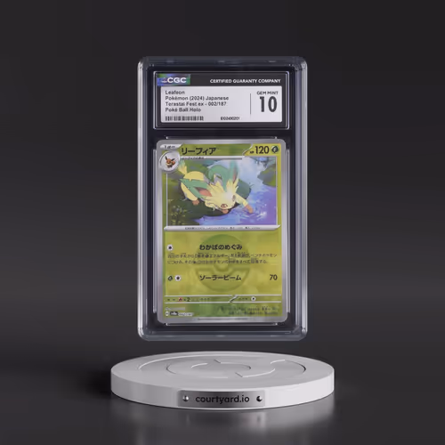 2024 Pokémon Sv8a-Terastal Fest EX #002 Leafeon - Reverse Holo (CGC 10 GEM MINT)