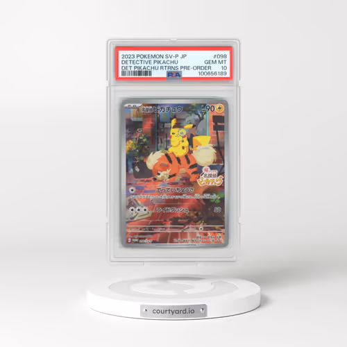 2023 Pokémon SV-P Promo #098 Detective Pikachu - Detective Pikachu Returns Pre-Order (PSA 10 GEM MINT)