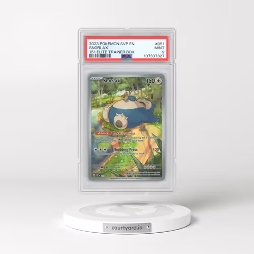 2023 Pokémon Svp EN-SV Black Star Promo #051 Snorlax - 151 Elite Trainer Box (PSA 9 MINT)