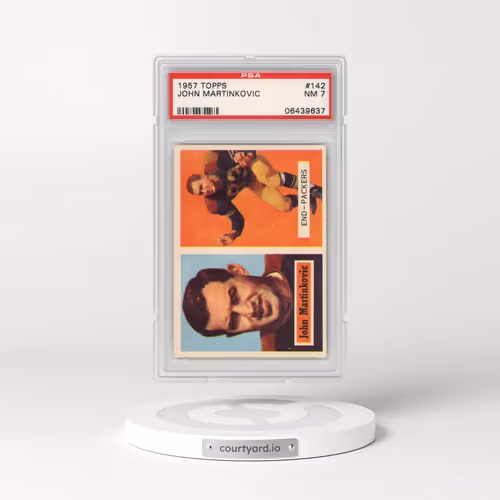 1957 Topps #142 John Martinkovic (PSA 7 NM)