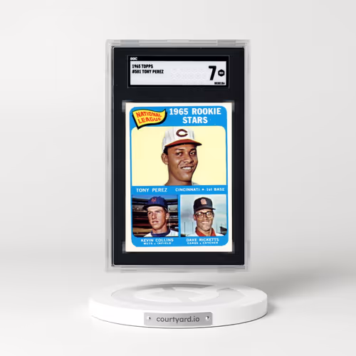 1965 Topps #581 Tony Perez - Perez/Collins/Ricketts (SGC 7 NM)