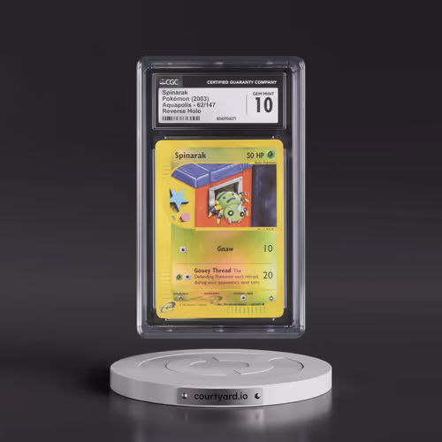 2003 Aquapolis #62/147 Spinarak - Reverse Holo (CGC 10 GEM MINT)