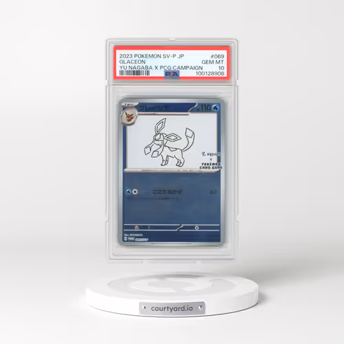2023 Pokémon SV-P Promo #069 Glaceon - YU Nagaba X Pokemon Card Game Campaign (PSA 10 GEM MINT)