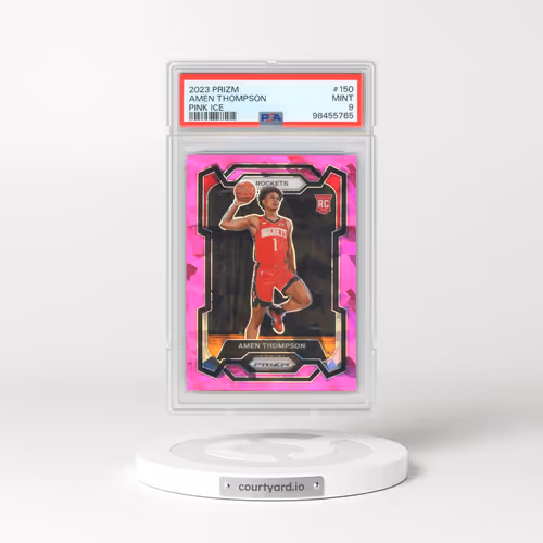 2023 Panini Prizm #150 Amen Thompson - Pink Ice (PSA 9 MINT)