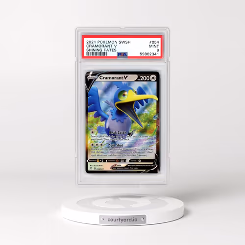 2021 Pokémon Sword & Shield Shining Fates #054 Cramorant V - Holo (PSA 9 MINT)