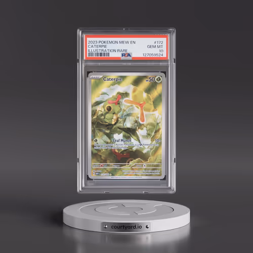 2023 Pokémon Mew EN-151 #172 Caterpie - Illustration Rare (PSA 10 GEM MINT)