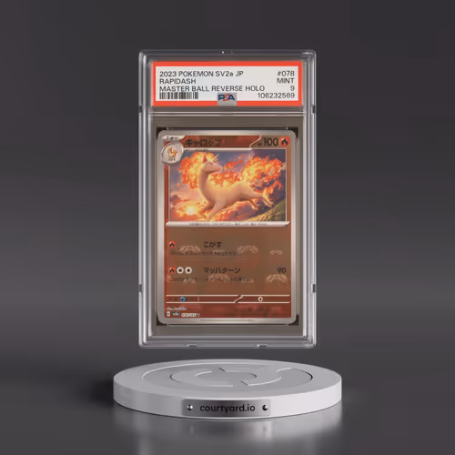 2023 Pokémon Sv2a-Pokémon 151 #078 Rapidash - Reverse Holo Master Ball (PSA 9 MINT)