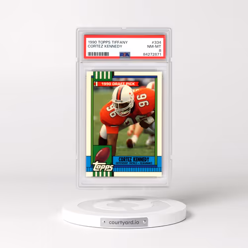 1990 Topps Tiffany #334 Cortez Kennedy (PSA 8 NM-MT)