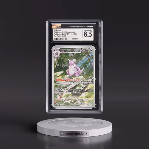 2023 Pokémon Card 151 #174/165 Nidoking - Art Rare Holo (CGC 8.5 NM-MT+)