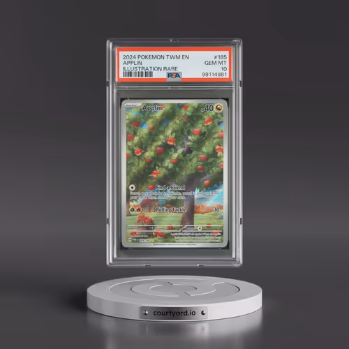 2024 Pokémon Twm EN-Twilight Masquerade #185 Applin - Illustration Rare (PSA 10 GEM MINT)