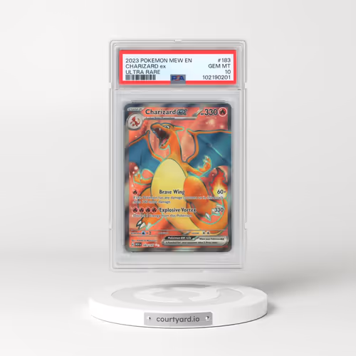 2023 Pokémon Mew EN-151 #183 Charizard EX - Holo Ultra Rare (PSA 10 GEM MINT)