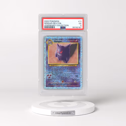 2002 Pokémon Legendary Collection #11 Gengar - Reverse Foil (PSA 5 EX)
