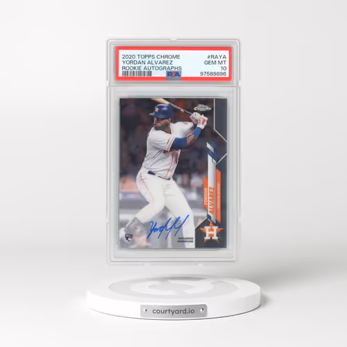2020 Topps Chrome Rookie Autographs #RAYA Yordan Alvarez (PSA 10 GEM MINT)