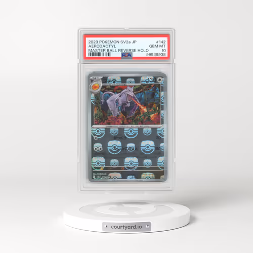 2023 Pokémon Sv2a-Pokemon 151 #142 Aerodactyl - Reverse Holo Master Ball (PSA 10 GEM MINT)