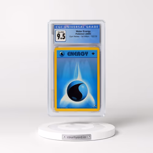 2000 Gym Heroes #132/132 Water Energy - 1st Edition 1st Edition (CGC 10 GEM MINT)