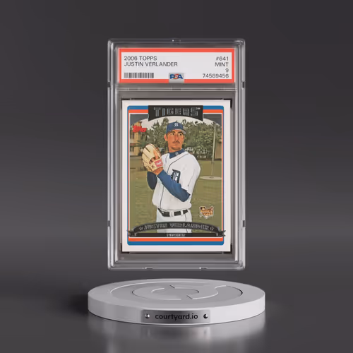 2006 Topps #641 Justin Verlander (PSA 9 MINT)