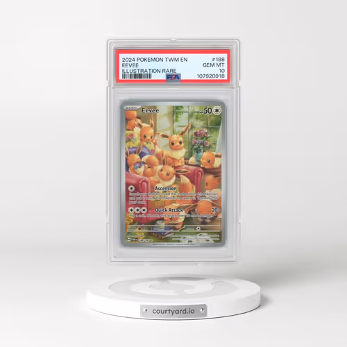 2024 Pokémon Twm EN-Twilight Masquerade #188 Eevee - Illustration Rare (PSA 10 GEM MINT)