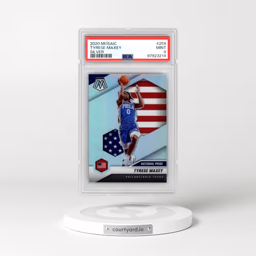 2020 Panini Mosaic #259 Tyrese Maxey - Silver (PSA 9 MINT)