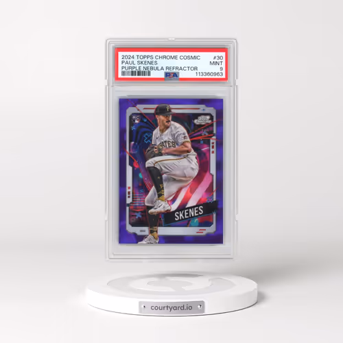 2024 Topps Chrome Cosmic #30 Paul Skenes - Purple Nebula Refractor (PSA 9 MINT)