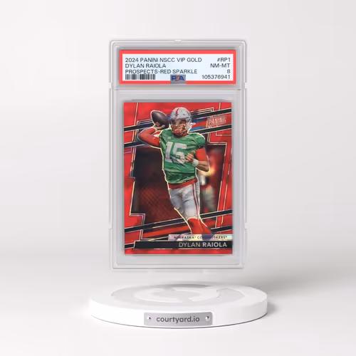 2024 Panini National Sports Collectors Convention VIP Gold Prospects #RP1 Dylan Raiola - Red Sparkle