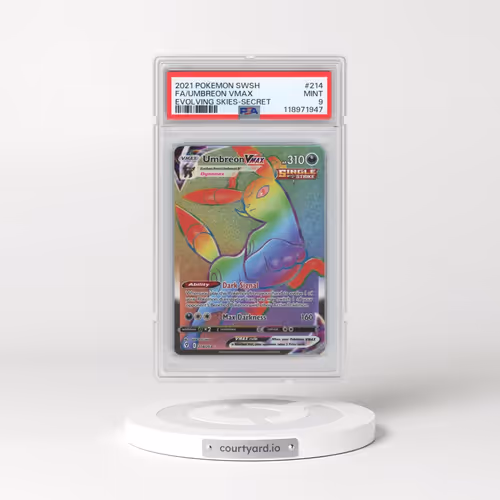2021 Pokémon Sword & Shield Evolving Skies #214 Umbreon Vmax - Full Art Secret (PSA 9 MINT)