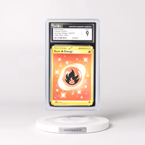 2023 Obsidian Flames - OBF EN #230/197 Fire Energy - Hyper Rare Holo (CGC 9 MINT)