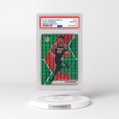 2019 Panini Mosaic #241 Cam Reddish - Green Mosaic (PSA 10 GEM MINT)