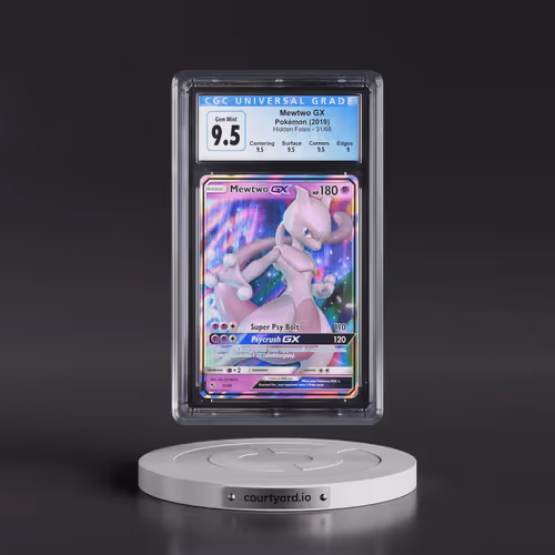 2019 Hidden Fates #31/68 Mewtwo GX - Holo (CGC 10 GEM MINT)