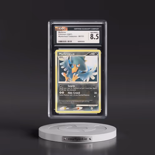 2007 Mysterious Treasures #90/123 Murkrow (CGC 8.5 NM-MT+)