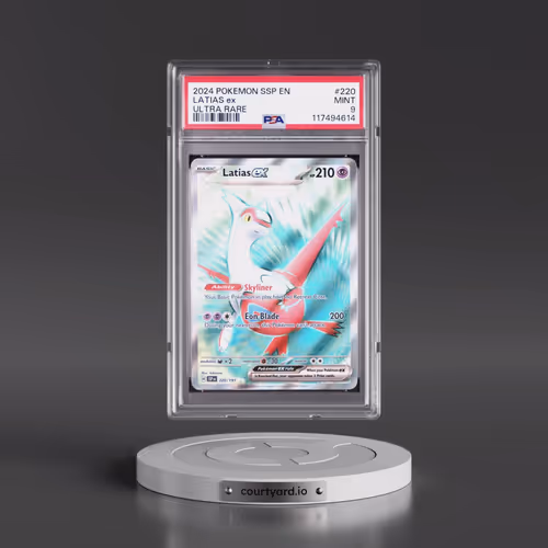 2024 Pokémon Ssp EN-Surging Sparks #220 Latias EX - Holo Ultra Rare (PSA 9 MINT)