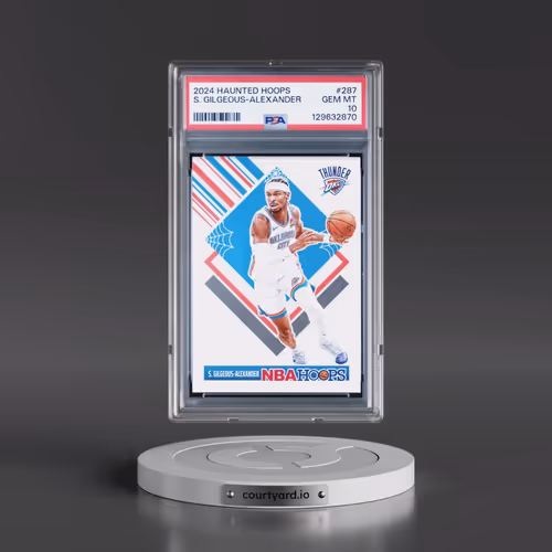 2024 Panini Haunted Hoops #287 Shai Gilgeous-Alexander (PSA 10 GEM MINT)
