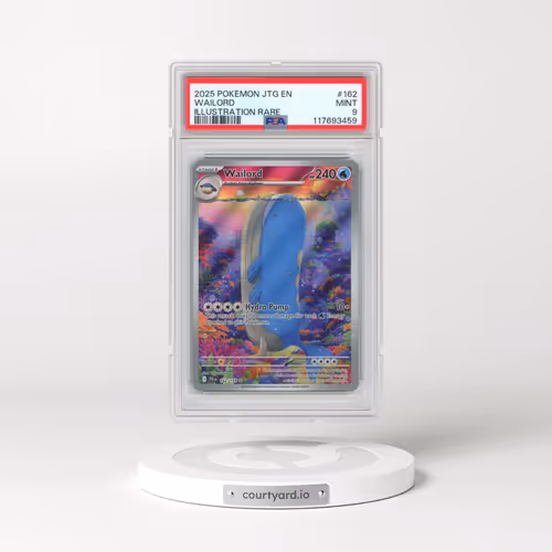 2025 Pokémon Jtg EN-Journey Together #162 Wailord - Illustration Rare (PSA 9 MINT)