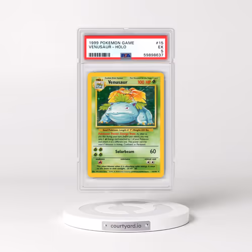 1999 Pokémon Game #15 Venusaur - Holo (PSA 5 EX)