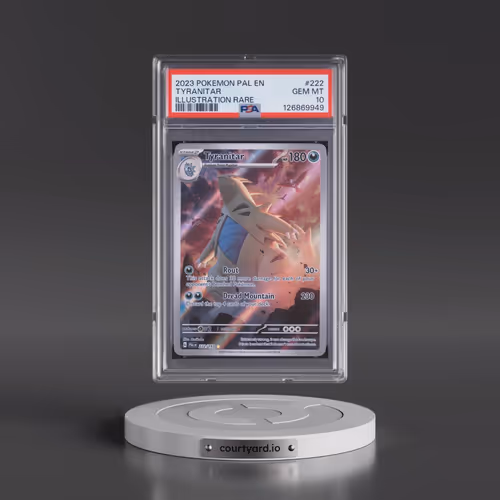 2023 Pokémon Pal EN-Paldea Evolved #222 Tyranitar - Illustration Rare (PSA 10 GEM MINT)