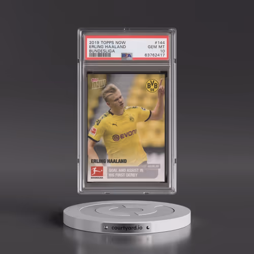 2019 Topps Now Bundesliga #144 Erling Haaland (PSA 10 GEM MINT)