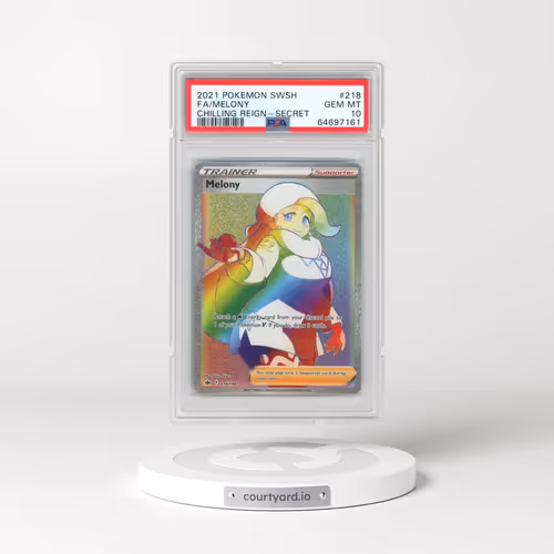 2021 Pokémon Sword & Shield Chilling Reign #218 Melony - Full Art Secret (PSA 10 GEM MINT)