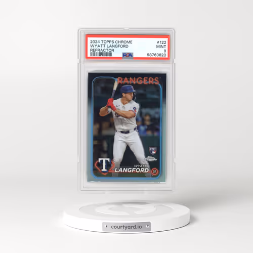 2024 Topps Chrome #122 Wyatt Langford - Refractor (PSA 9 MINT)