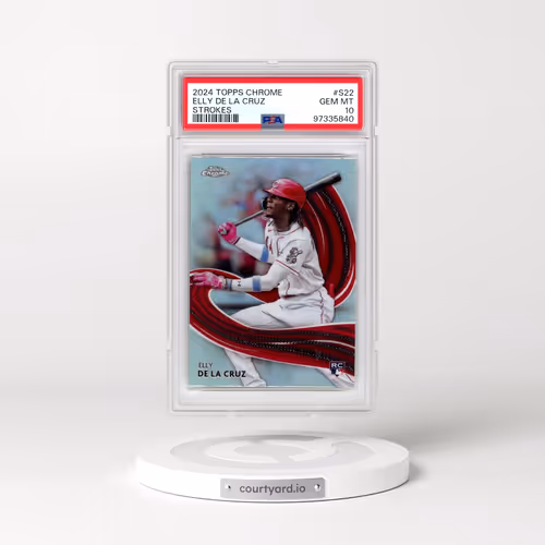 2024 Topps Chrome Strokes #S22 Elly de La Cruz (PSA 10 GEM MINT)