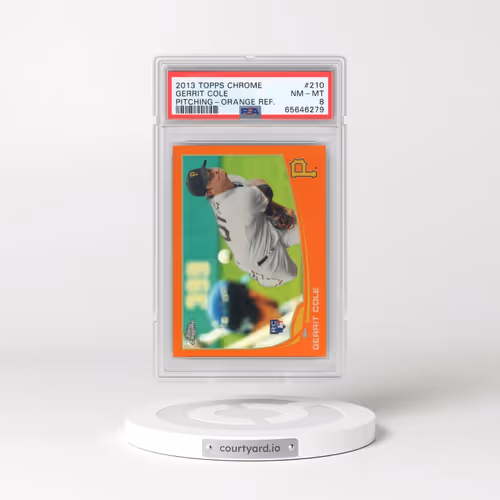 2013 Topps Chrome #210 Gerrit Cole - Pitching-Orange Refractor (PSA 8 NM-MT)