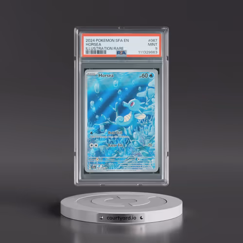 2024 Pokémon Sfa EN-Shrouded Fable #067 Horsea - Illustration Rare (PSA 9 MINT)
