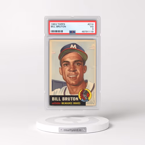 1953 Topps #214 Bill Bruton (PSA 3 VG)
