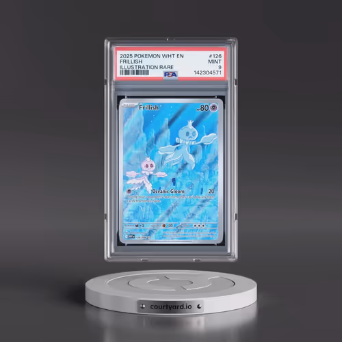 2025 Pokémon Wht EN-White Flare #126 Frillish - Illustration Rare (PSA 9 MINT)