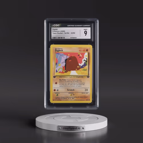 2000 Team Rocket #52/82 Diglett - 1st Edition 1st Edition (CGC 9 MINT)
