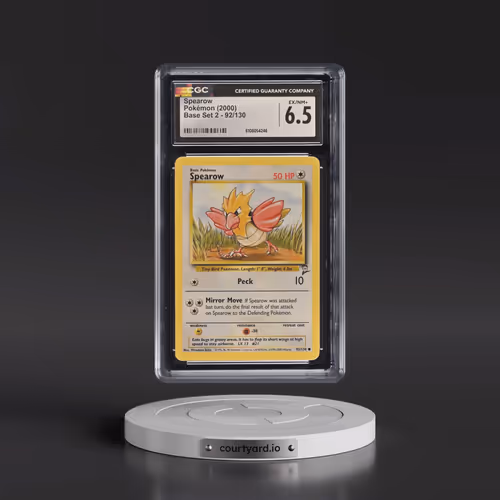 2000 Base Set 2 #92/130 Spearow (CGC 6.5 EX-NM+)