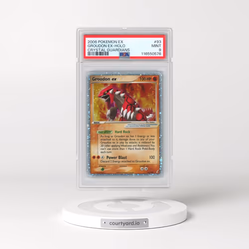 2006 Pokémon EX Crystal Guardians #93 Groudon EX - Holo Holo (PSA 9 MINT)