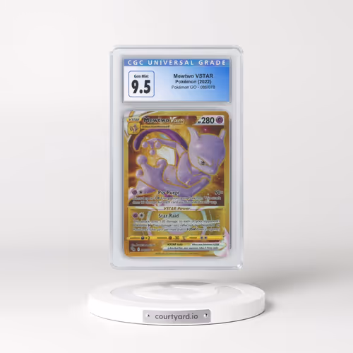 2022 Pokémon GO #086/078 Mewtwo VSTAR - Secret Rare Holo (CGC 10 GEM MINT)