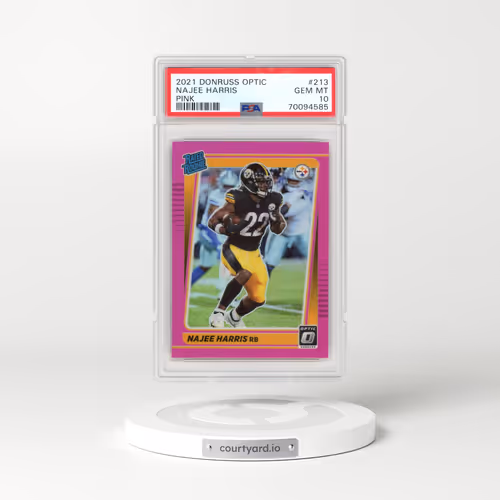 2021 Panini Donruss Optic #213 Najee Harris - Pink (PSA 10 GEM MINT)
