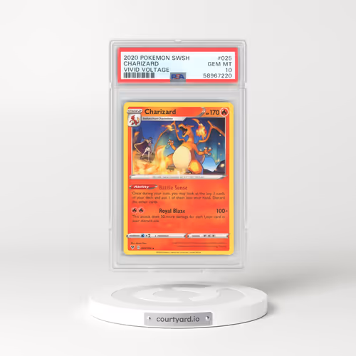 2020 Pokémon Sword & Shield Vivid Voltage #025 Charizard (PSA 10 GEM MINT)