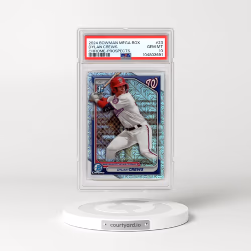 2024 Bowman Mega Box Chrome Prospects #23 Dylan Crews (PSA 10 GEM MINT)
